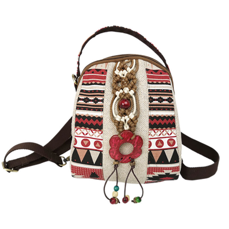 Vintage Women Bag With Triangle Coconut Shell