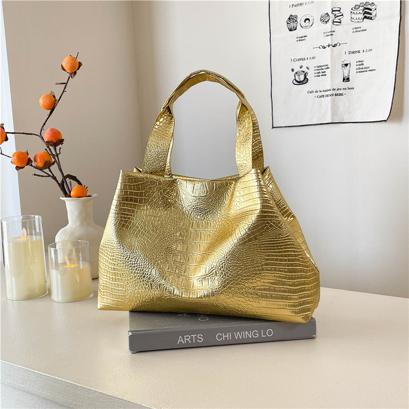 Texture Alligator Printed Handbag For Women