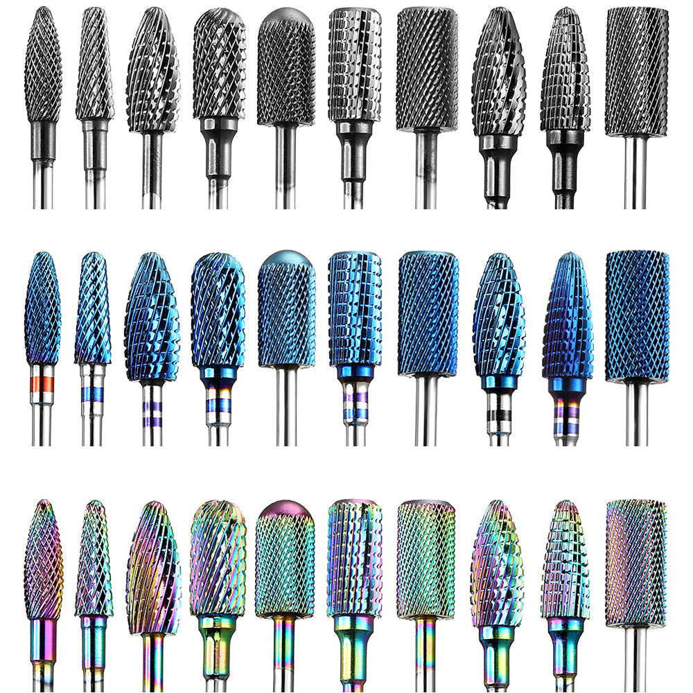 Electroplated Tungsten Steel Electric Nail Polisher Grinding Head Accessories Tool