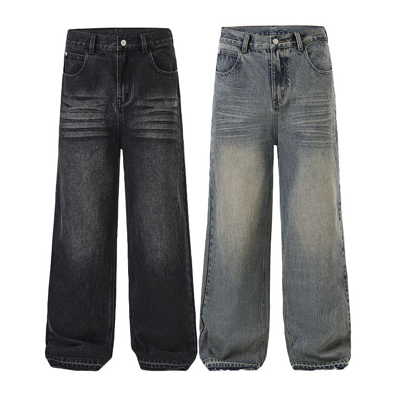 Men's American Loose Burrs Jeans