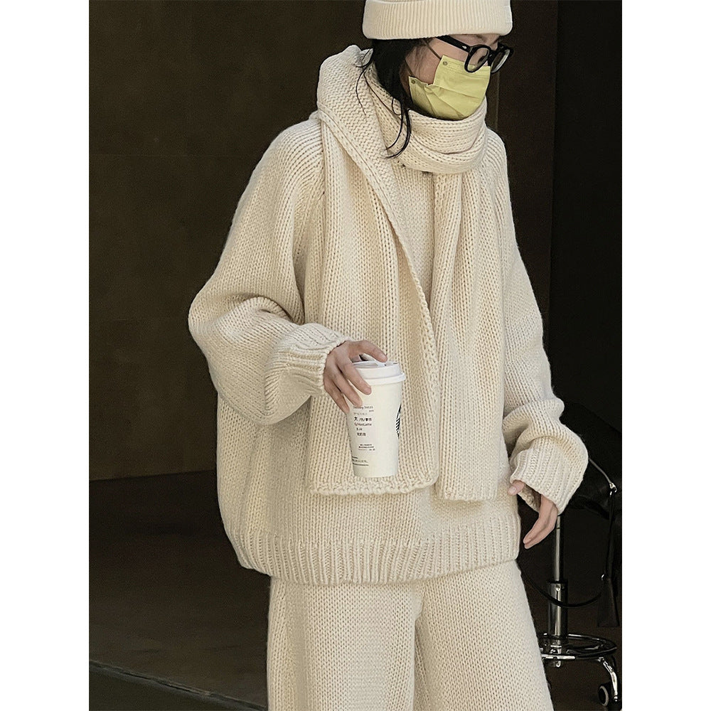 Winter New Thick Wool Line Pullover Sweater