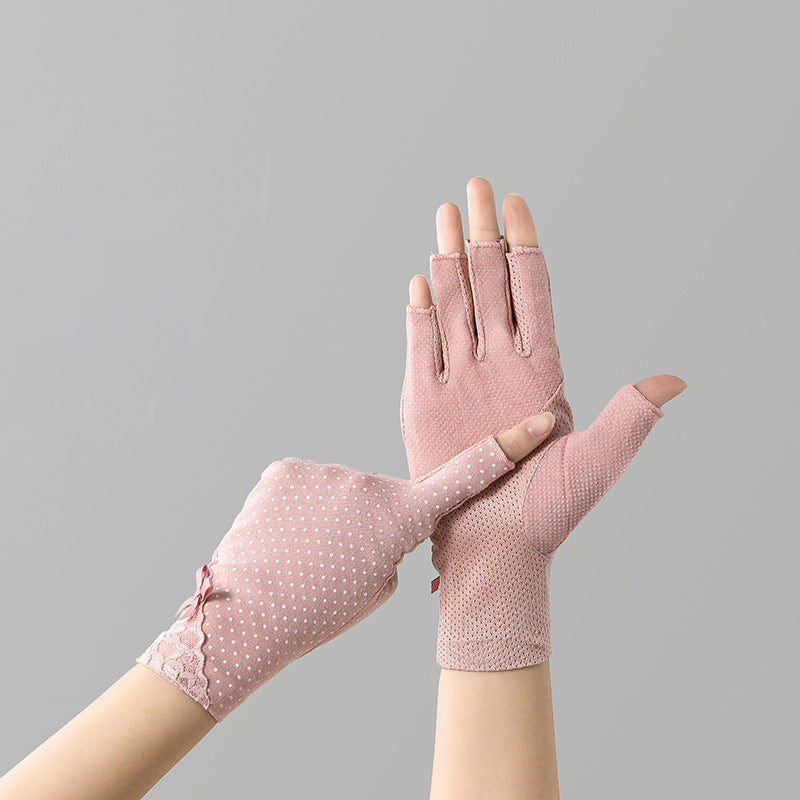 Cycling And Driving Anti-slip Touch Screen UV Protection Sun Protection Gloves