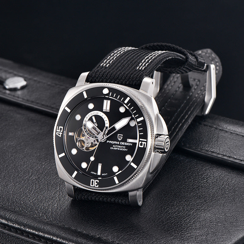 Fully Automatic Mechanical Watch With Luminous Display And Water Resistance For Men