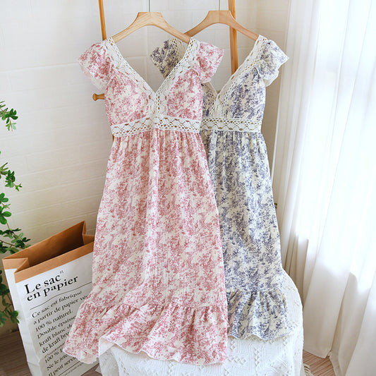 Womens Loose Breathable Cotton Camisole Dress