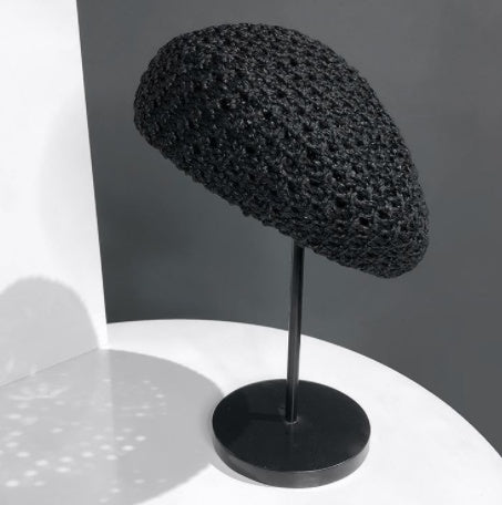 Hollow Braided Bud  Net Red British Painter Hat