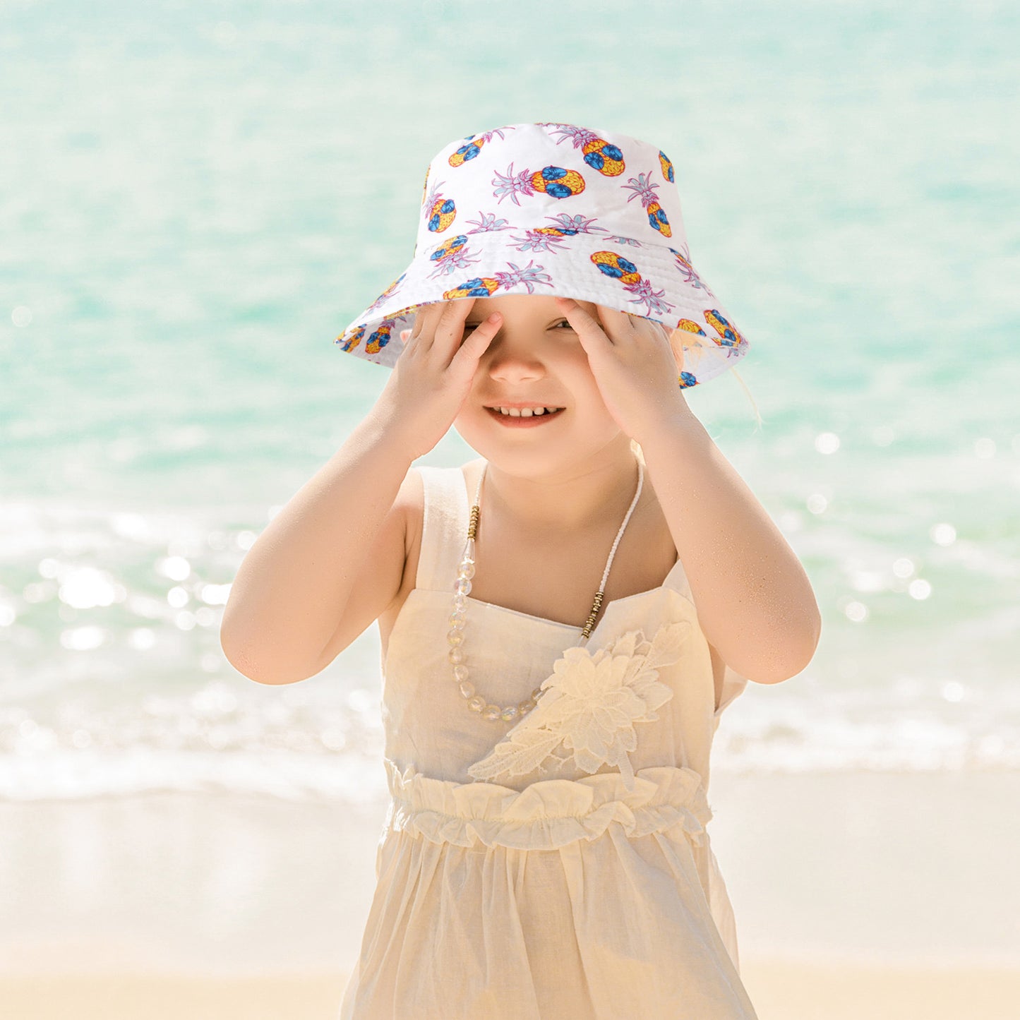 Fruit Print Men's And Women's Baby Breathable Quick-drying Beach Hat