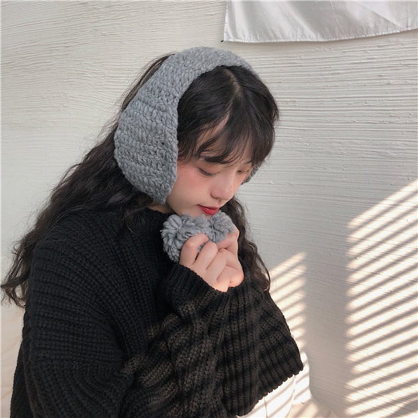 Autumn And Winter Cute Earflaps Warm With Velvet Earmuffs