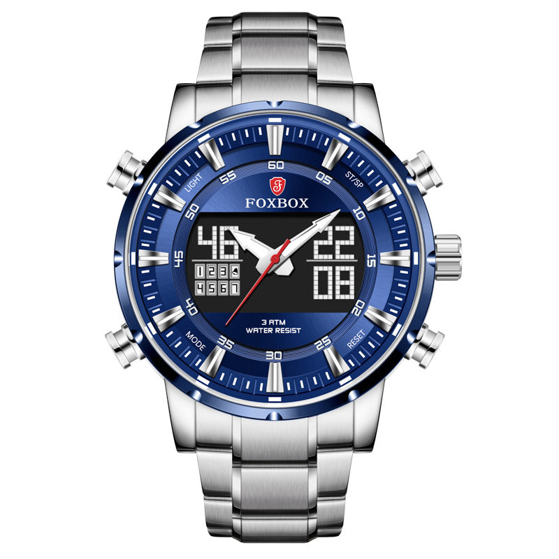 Dual Display Series Men's Dual Display Multifunctional Sports Waterproof Watch