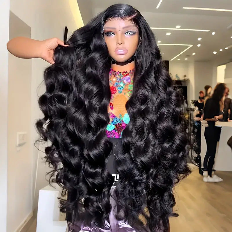Front Lace Wig Women's Medium Large Wave Long Curly Hair