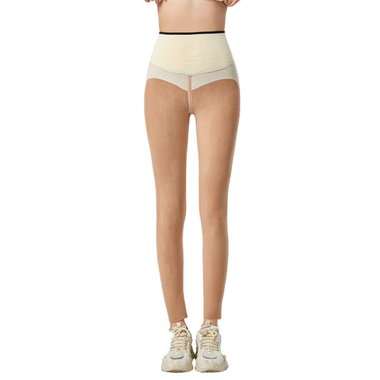 Autumn Winter Thickened 3D King Fried Latex Pants Waist