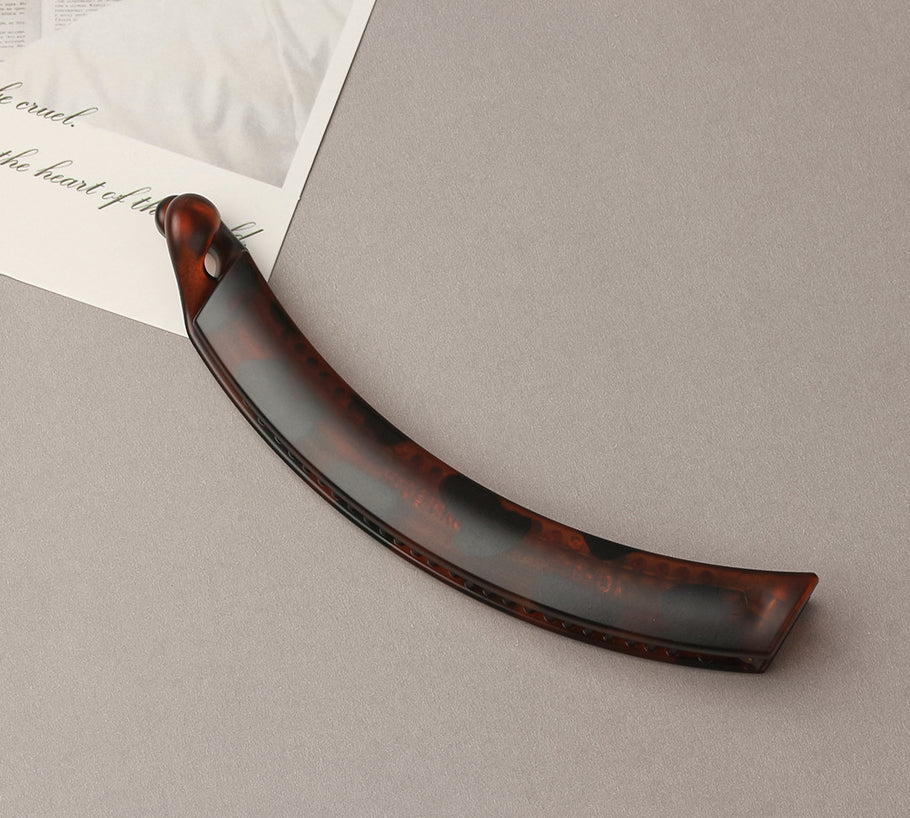 Multi-functional Vertical Leopard-print Banana Hair Clip