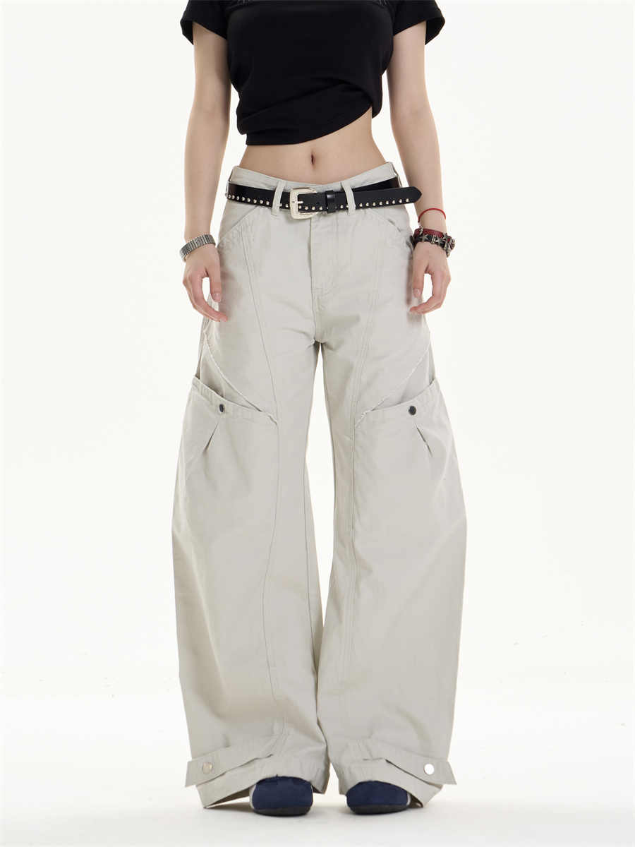 Retro Women's Casual Pants Loose Wide-leg Pants