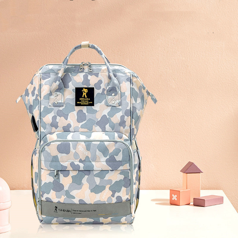 Mommy New Fashion Trendy Moms Shoulders Mother And Baby Backpack