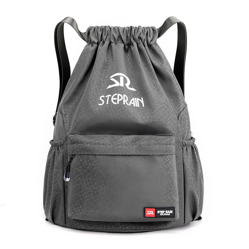 Drawstring Solid Color Simple Drawstring Lightweight Double-shoulder Backpack