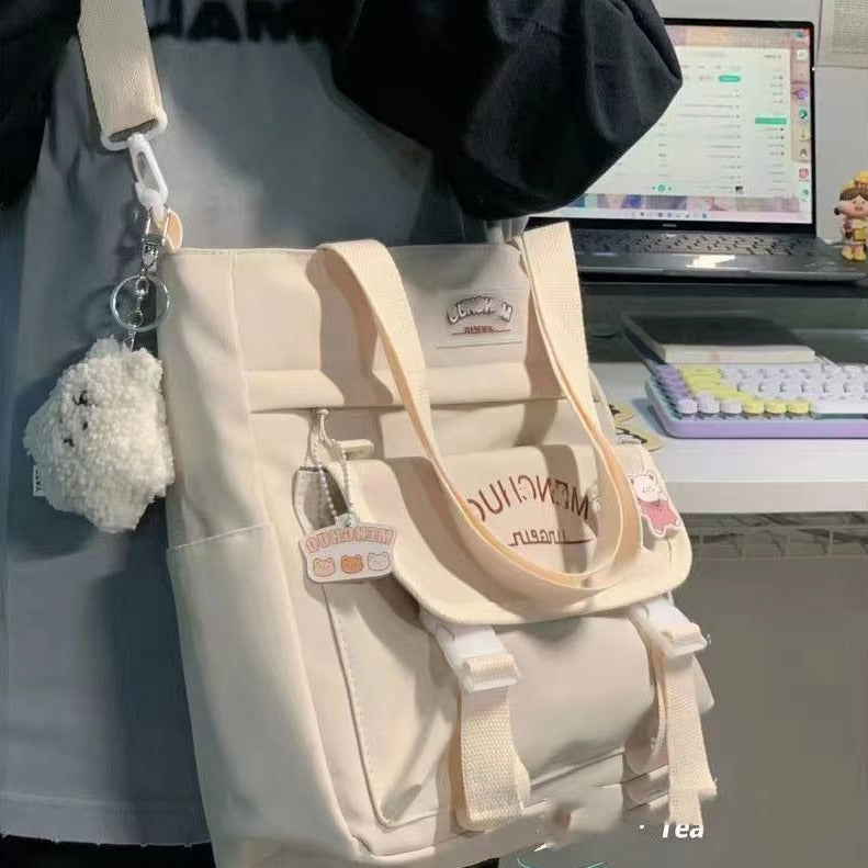 Versatile Preppy Large Capacity Also Works As A Shoulder Bag
