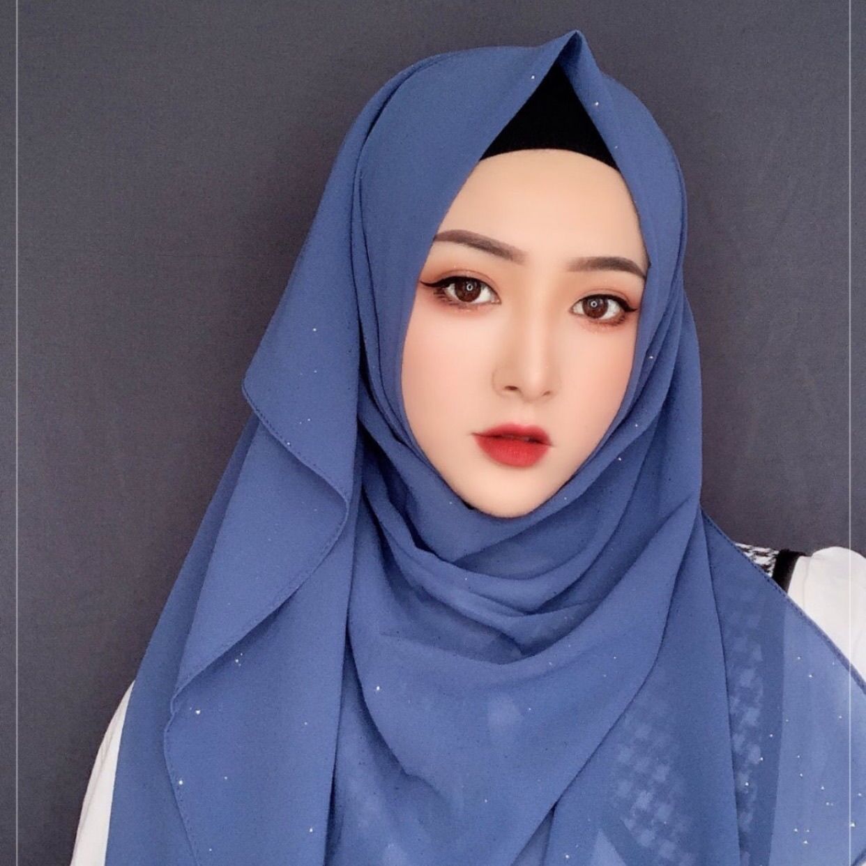 Fashion Simple Golden Chiffon Long Scarf