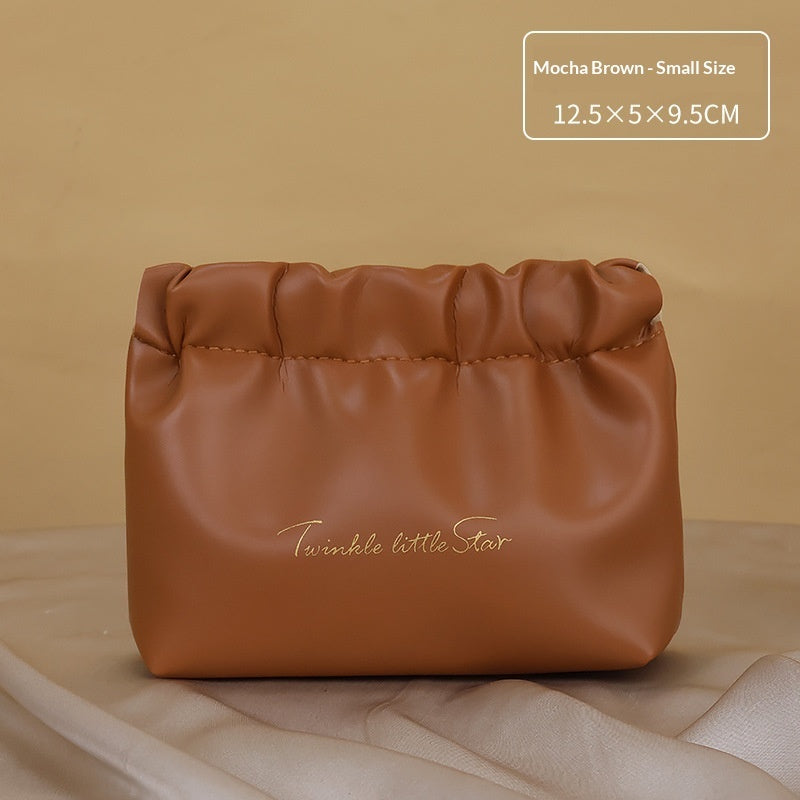 Large-capacity Cosmetic Bag With Dual Zippers