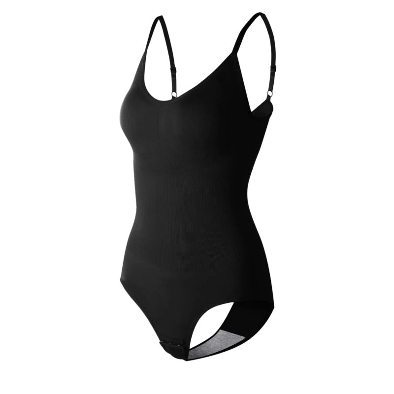 Sømløs Kropsformende Mave Indsnævrende Hofteløftende Stor Størrelse Hofteløftende Slank Jumpsuit