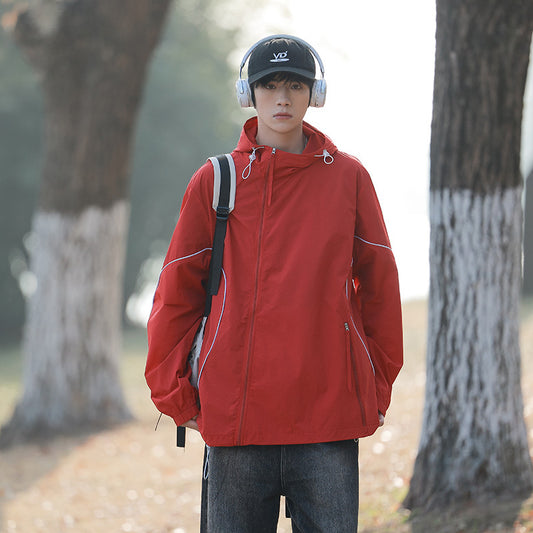 Summer Lightweight UV-protective Hooded Jacket Loose-fitting Outerwear