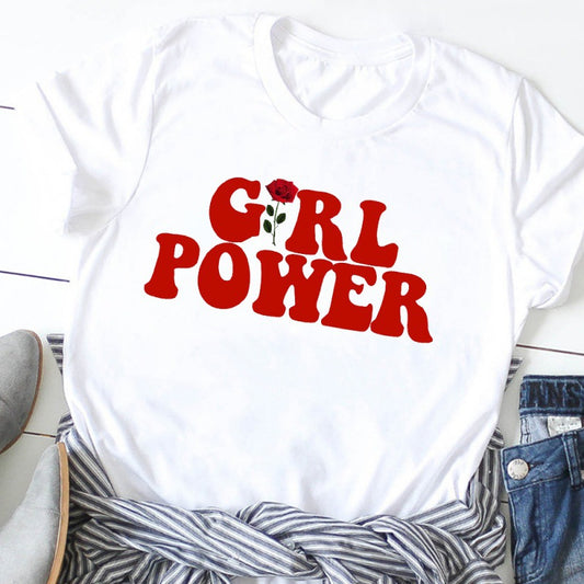 European And American Suffragette Round Neck Short-sleeved T-shirt