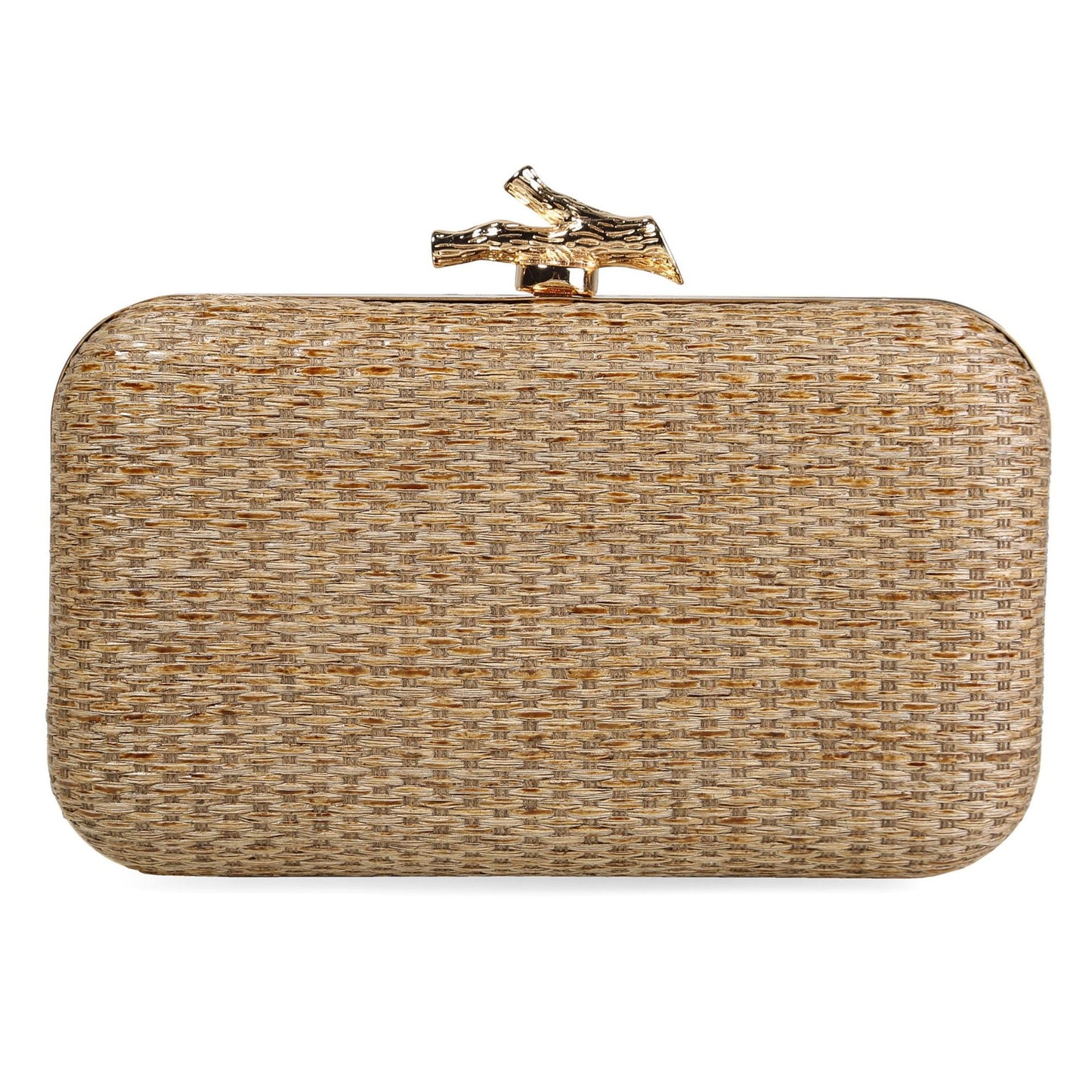 Simple Elegance Retro Straw Box Bag