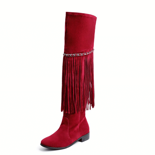 New Autumn And Winter Women's Shoes With Chain Metal Decoration