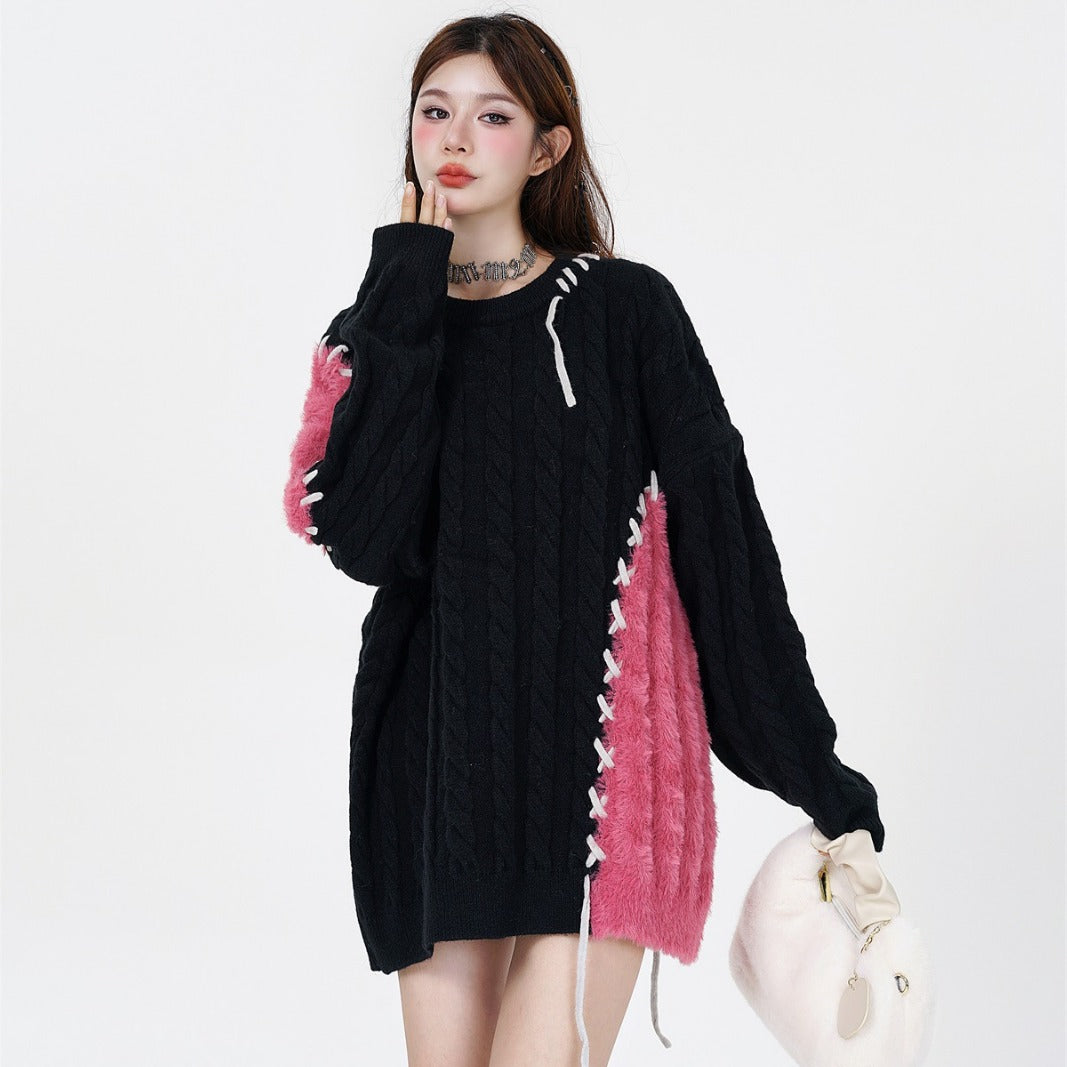 Mænd og kvinder par rundhals casual sweater