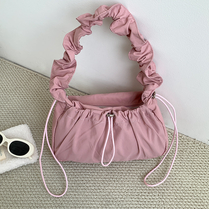 Pleated Armpit Cloud Simple Graceful Korean Style Shoulder Bag
