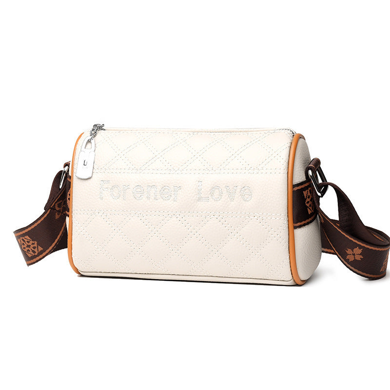 Fashion Contrast Color Shoulder Bag Foreign Style Cross Body Small Square