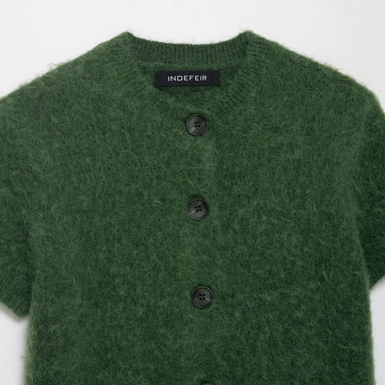 Womens Stylish Crew-neck Short-sleeve Knit Top