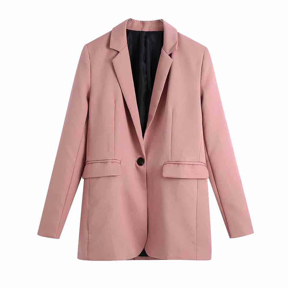 Female Temperament All-match Solid Color Casual Suit Jacket
