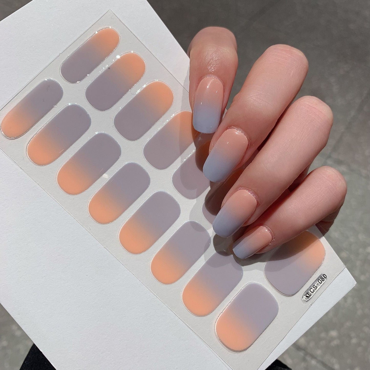 Gradient Color Nail Sticker Spring And Summer Comely Finger