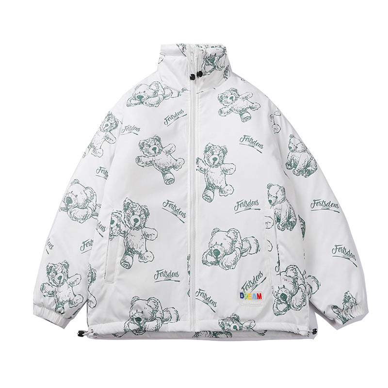 Men And Women Couple's Vintage Work Jacket Cotton Coat