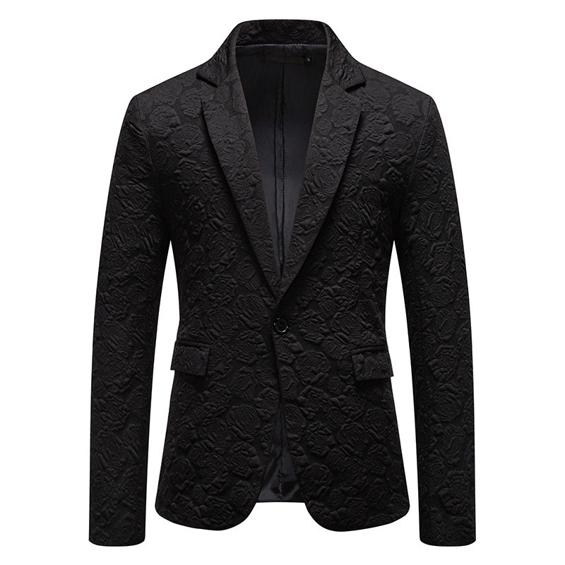 Business Slim-fit Rose Groom Groomsman Suit Top