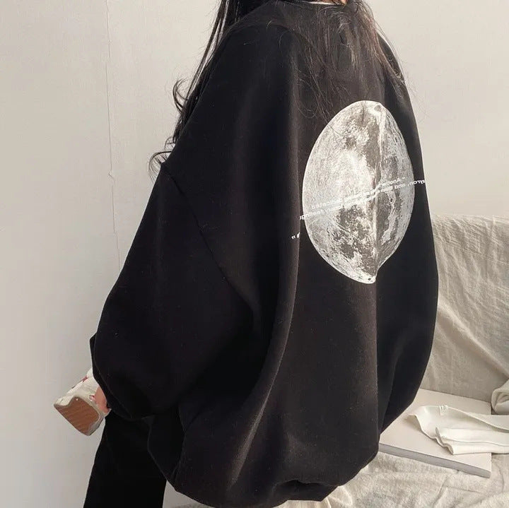 Heavy American Moon Plus Size Long Sleeve Sweater