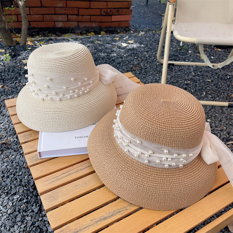 Women's Fashion Simple Bow Mesh Hat