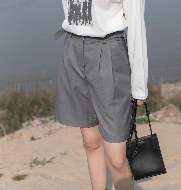 Women's Spring Loose High Waist Drape Casual Shorts