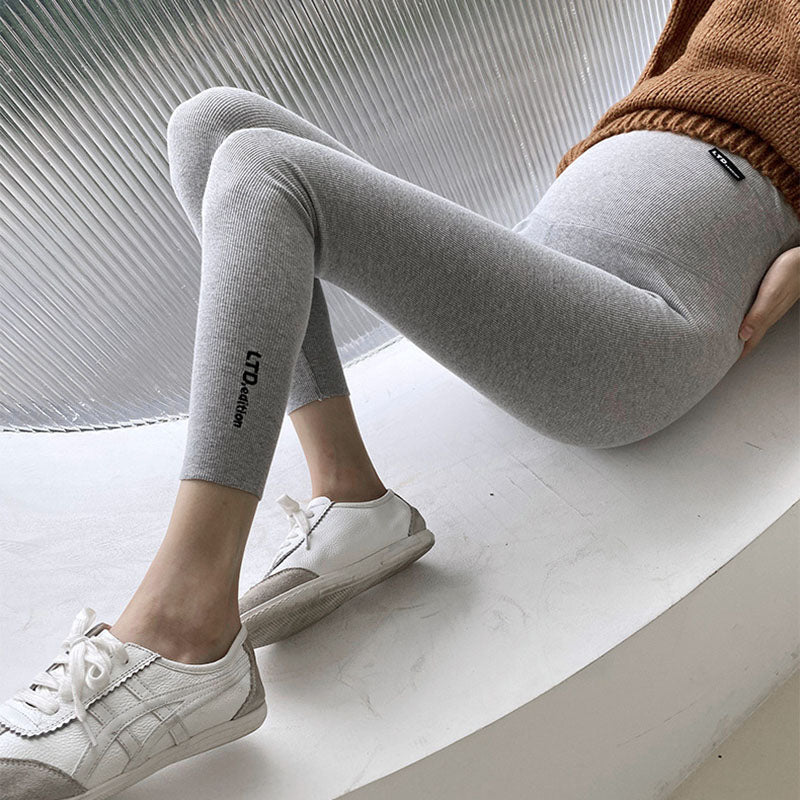 Pregnant Women's Pants High Waist Velvet Padded Belly Support Leggings Autumn And Winter Women