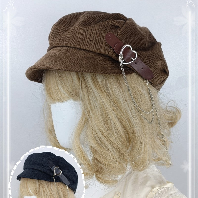 Original Handmade Duck Tongue Cap In Coffee Color