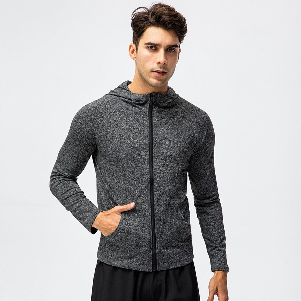 Men's Autumn And Winter Sports Zipper Casual Hoodie Quick-drying Coat