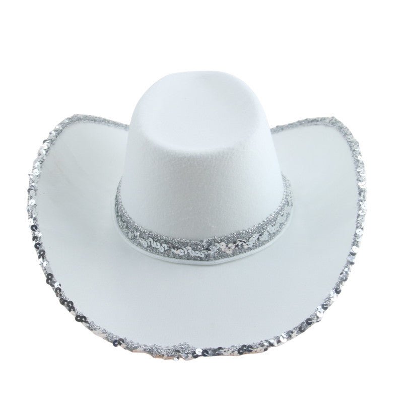 New Rhinestone Tassel Denim Hat