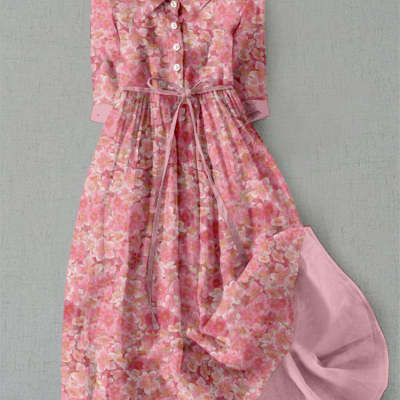 Hot Sale Regular Sleeve Polyester Dress