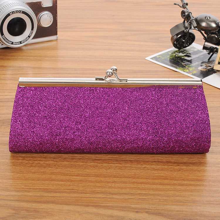 Long Wallet With Metal Clip Creative Chain Tote