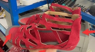 Wedge Heel Flat Cross Strap  Toe Women'S Shoes