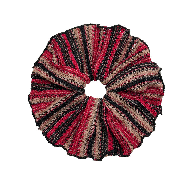 Summer Hollow Knitted Large Hair Band Women's