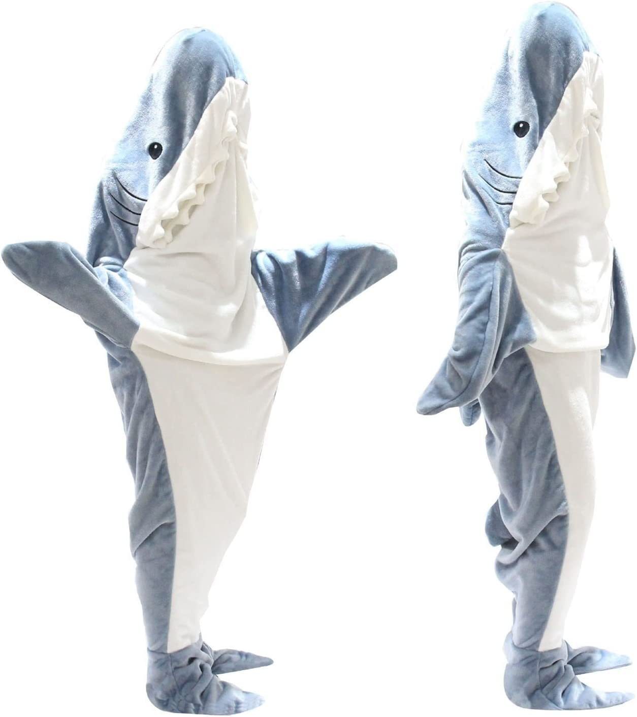 Cartoon Shark Sleeping Bag Pajamas Office Nap Shark Blanket Karakal High Quality Fabric Mermaid Shawl Blanket For Children Adult