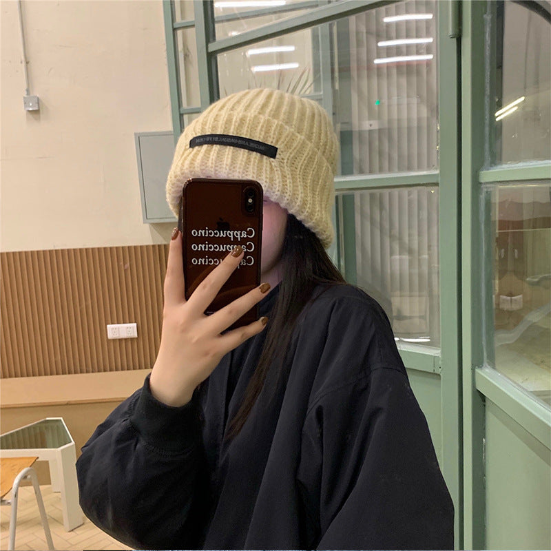 Women's Fashion Versatile Big Head Around Wool Hat