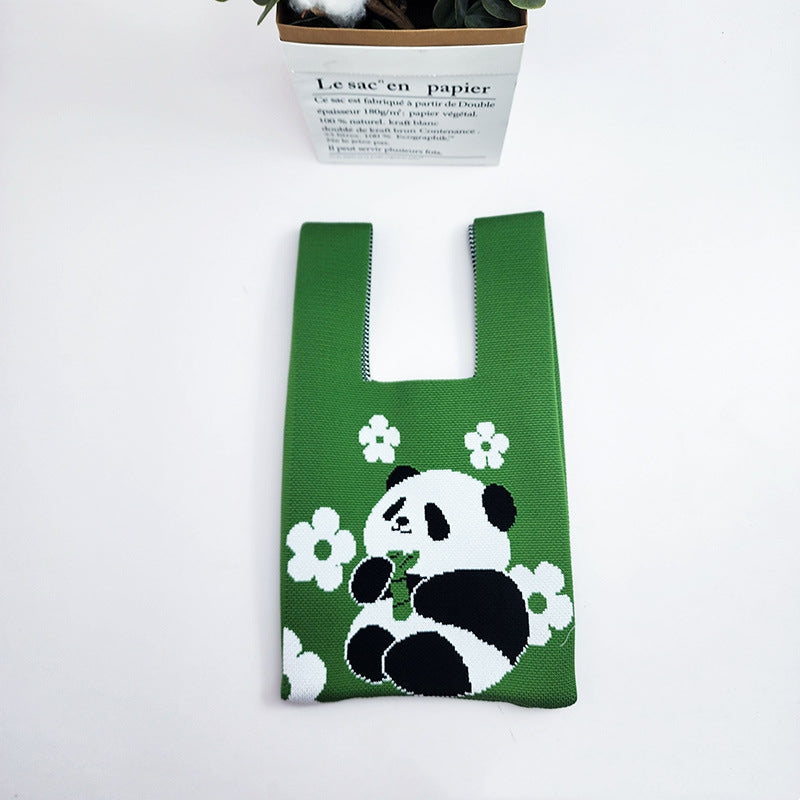 Trend Knitting Hand Bag Bucket Bag Gift