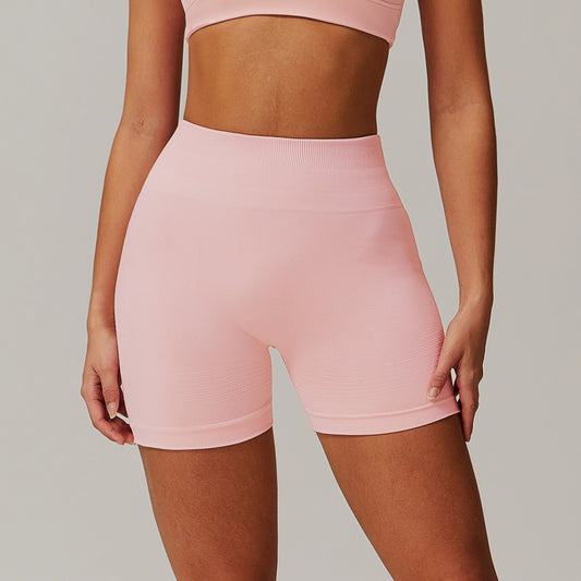 Seamless Tight High Waist Yoga Shorts Fitness Running Shorts