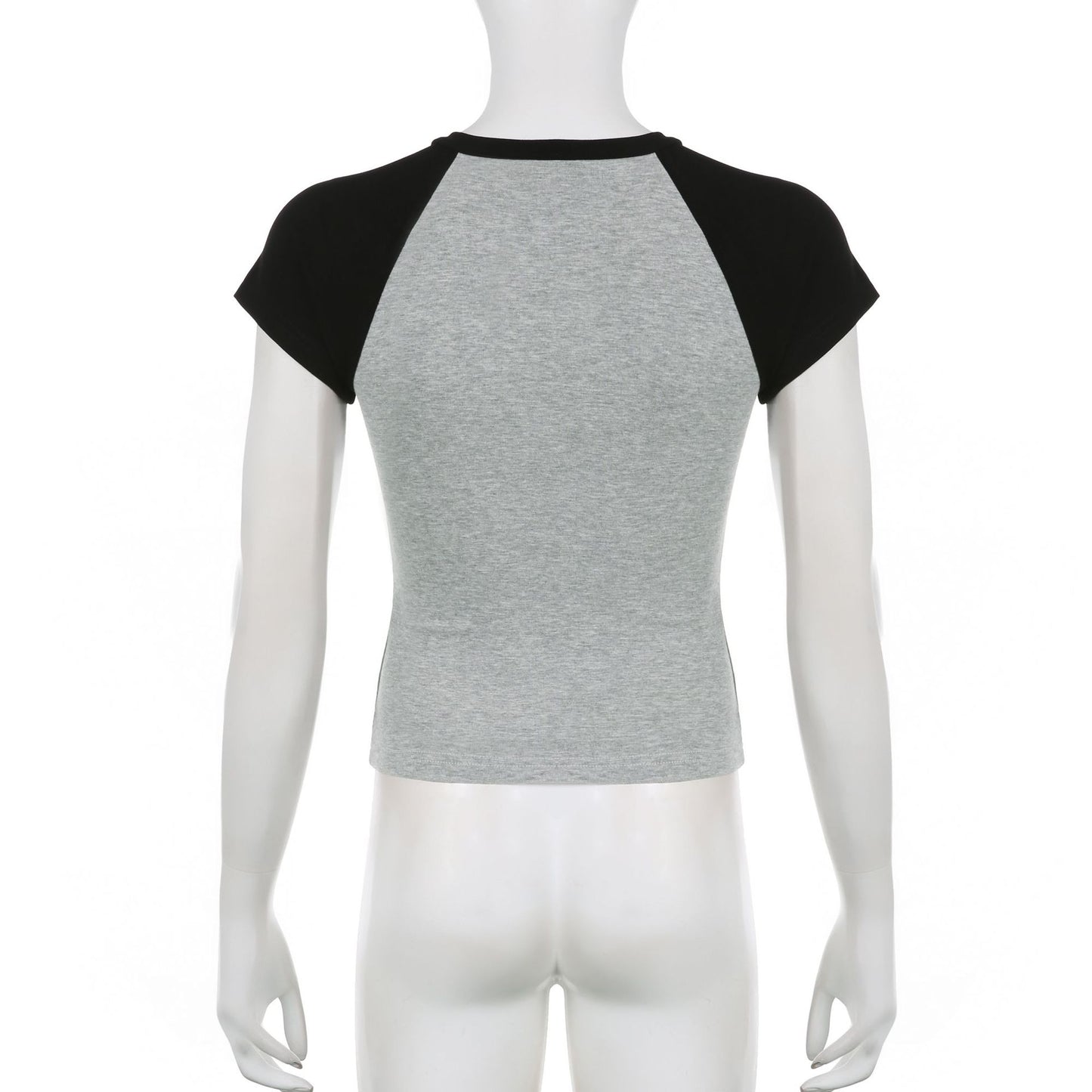 Spicy Girls' Tight-fitting Short Knitted Top With Exposed Navel